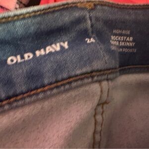 Old navy rockstar super skinny jeans size 24